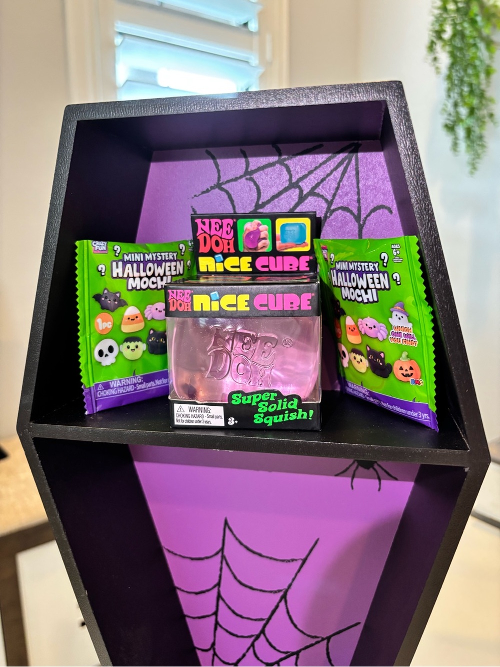 Needoh Nice Cube purple squishy Halloween Mochi Bundle